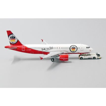 A320 AIR BERLIN "FAN FORCE ONE" REG: D-ABFK W/ANTENNA - JC WINGS LH4096 1/400