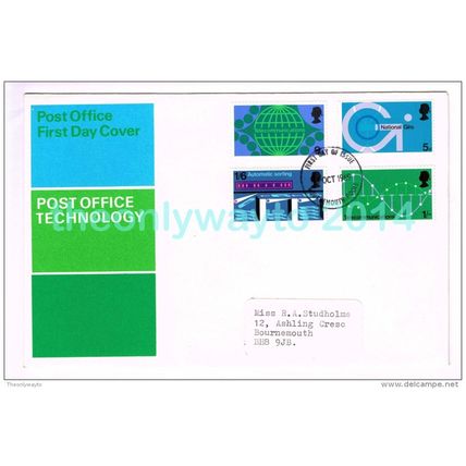 1969 POST OFFICE TECHNOLOGY, FDC, GB