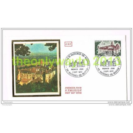 1972 CHATEAU DE BAZOCHES DU MORVANO, FDC