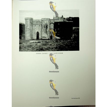 Upton Castle Gatehouse & Manorbier Castle Entrance, Book Illustration, 1926