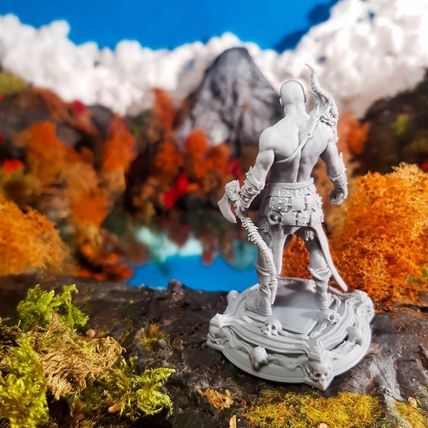 boneflesh dragon warrior 75mm miniature model highly detailed resin model