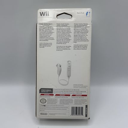 Official Nintendo Wii Nunchuk Controller - White - New in Unopened Box