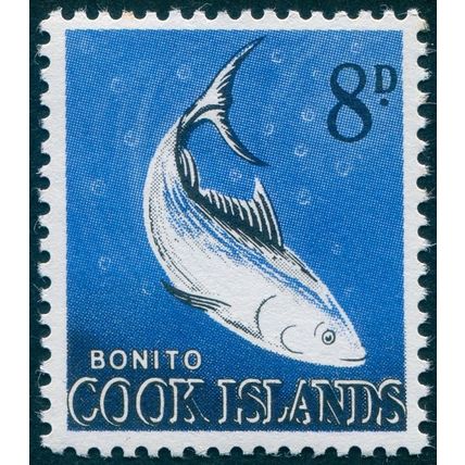 Cook Islands 1963 8d Long-tailed Tuna SG168 MNH