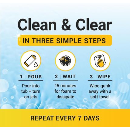 3In1 Weekly Hot Tub Cleaner, Conditioner, Clarifier - Hot Tub Chemicals for Stan