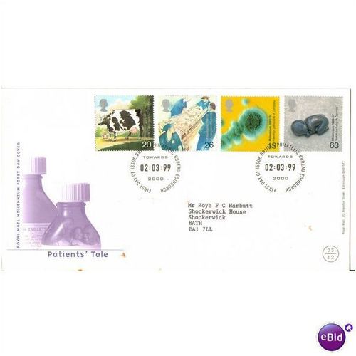 GREAT BRITAIN 1999 MILLENIUM SERIES PATIENTS TALE FDC EDINBURGH CANCEL