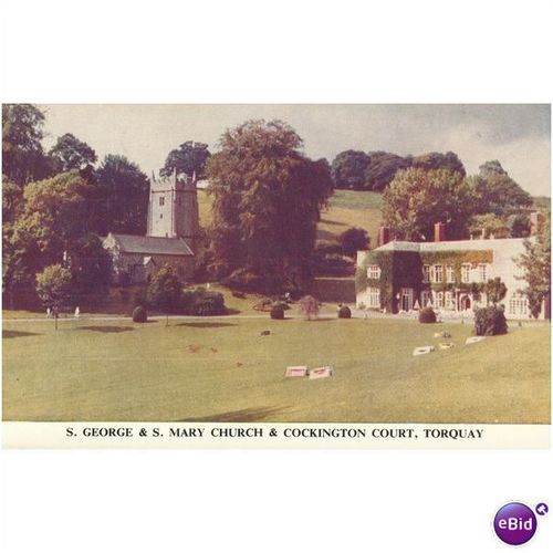 GB Postcard - St George & St Mary Church, Cockington, Devon 1