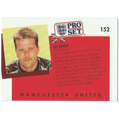1990/1991 Pro Set Footbal - #152 - Les Sealey