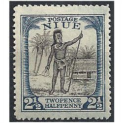 Niue 1927 SG46 2 1/2d Black & Blue Mounted Mint .. .