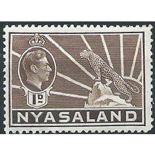 Nyasaland 1938 SG131 1d Brown Mounted Mint ..