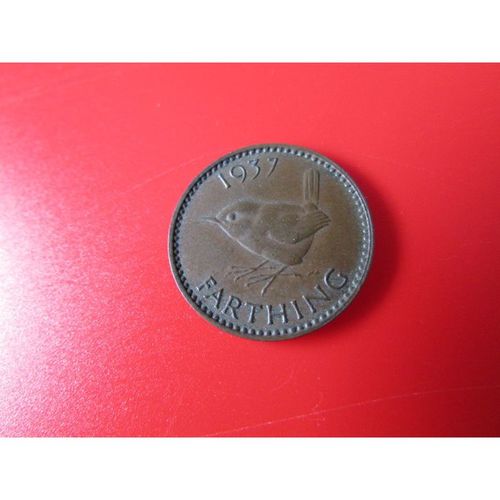 1937 GEORGE VI FARTHING FREE POST. AW