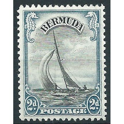 Bermuda 1936 SG101 2d Black & Blue Mounted Mint .. ..