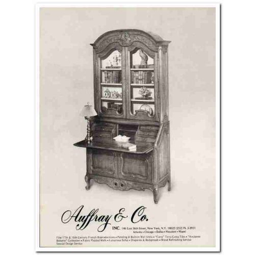 auffray company 1976 french reproduction antique furniture vintage ad