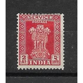 India.O155 2a Carmine.Mounted Mint.Apr19