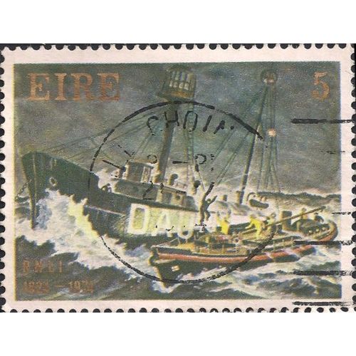EIRE, SHIPS, Lifeboat, brown 1974, 5, #2