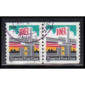 Used 3208 25c Diner Very Fine CNP Left S11111 PA1959