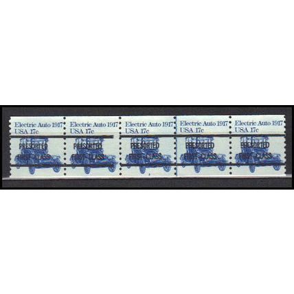 1906a 17c Electric Auto Fine MNH Dry Gum PNC 3A/5 Gap 1L AA0157