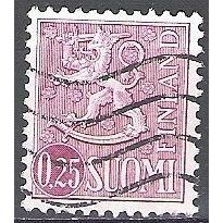 Finland 1963 Michel 560XII O Cote (2013) 0.30 Euro Lion stylisé