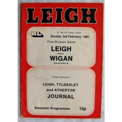 1980 programme Leigh v. Wigan