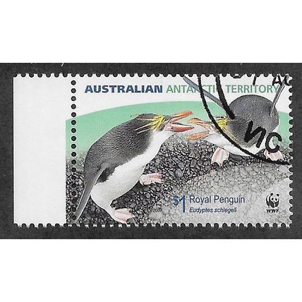 AAT 2009 $1.00 'BIRDS -ROYAL PENGUINS'(C.T.O) FINE USED (EBID76-538)