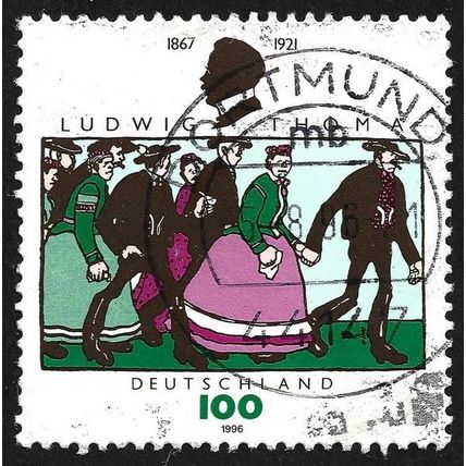 GERMANY 1996 Ludwig Thoma $c#1936 USED @M555