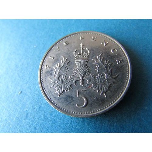 1989 QUEEN ELIZABETH II FIVE PENCE - COIN - 2 FREE POST. AT