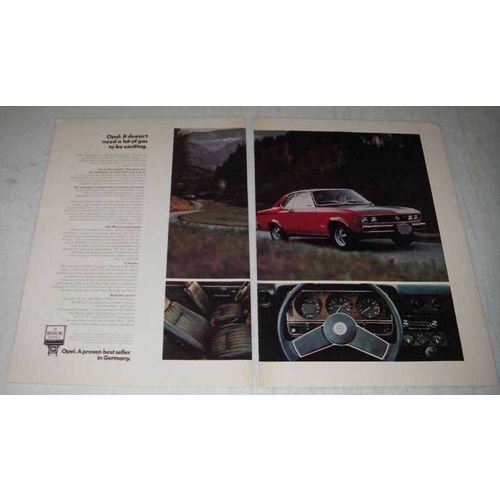 1974 Buick Opel Manta Rallye Car Ad