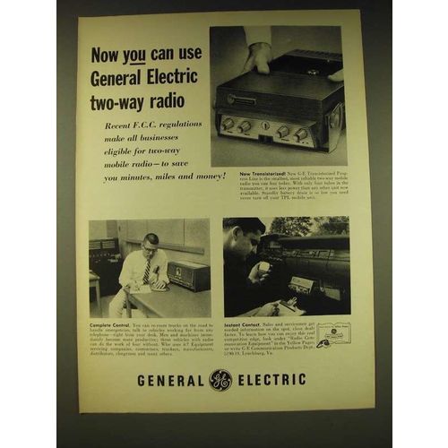 1960 General Electric two-way radios Ad - Now you can use General Electric