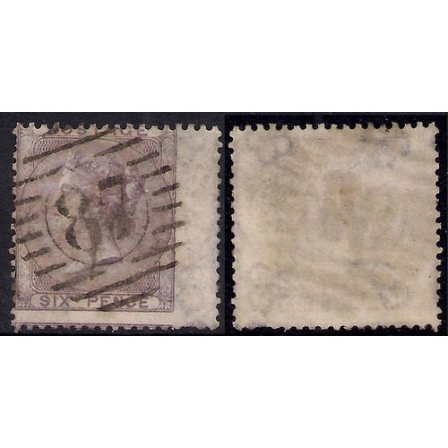 GB 1855 - 57 QV 6d Lilac used SG 68 Wmk 20 PMK 87 CV £110 ( F1477 )