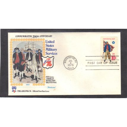 FDC Fleetwood 1566 10c Navy (Cachet-U/A) CV00399
