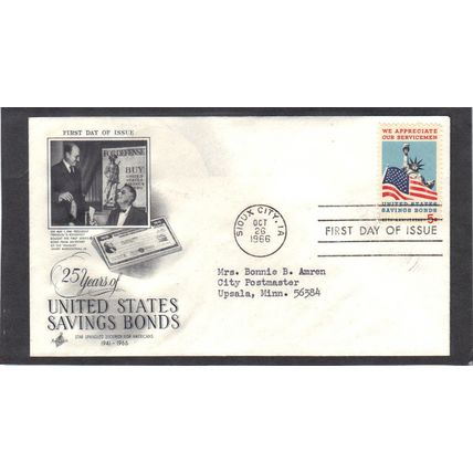 FDC Art Craft 1320 5c Servicemen (Cachet-Typed/A) CV39289