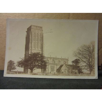 BATCOMBE CHURCH, SOMERSET used antique postcard RP 1910 pm