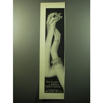 1950 Van Cleef & Arpels Jewelry Advertisement