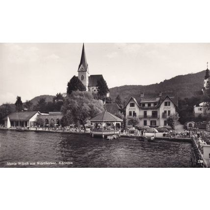 Maria Worth Am Worther See Karnten Austria Real Photo Postcard
