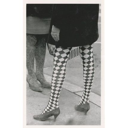 Designer Wild Leggings New York Fashion Tights Stockings Postcard