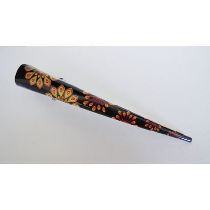 Please read details before buying!! painted peacock alligator hair clip