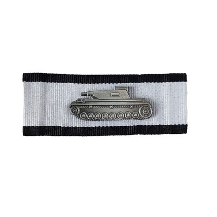 Tank Panzer Sew On Arm Military Badge Black Grey Meta WW2 Beige Black P570