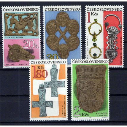 Czechoslovakia 1646-1650 MNH Archaeological Treasures Art ZAYIX 0224M0061M