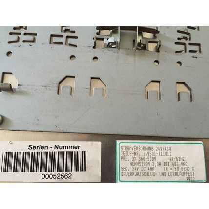 EUROGI LESSOLO COMPETENT,11E003252,EASWTR4024 POWER SUPPLY 24VDC 40A,BI