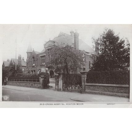 Red Cross Nurse Hospital Heaton Moor Cheshire Old RPC Postcard