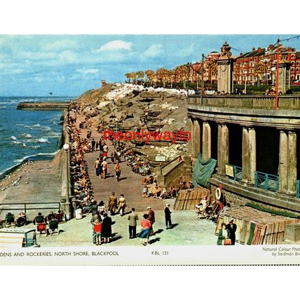 Gynn Gardens & Rockeries, North Shore, Blackpool, Saidman Photo Postcard, 1960s