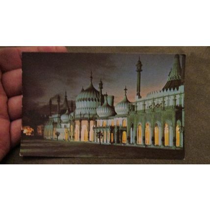 1960s Postcard -Royal Pavilion @ night - Brighton, Sussex