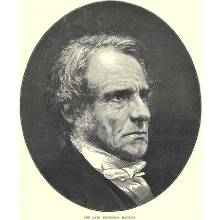 LATE PROFESSOR MAURICE 1872 Roberts Gardner VICTORIAN ENGRAVINGS
