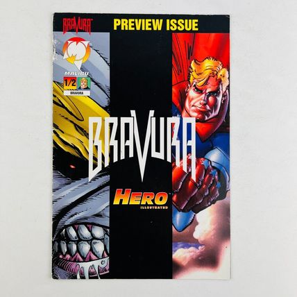 Comic Book - Bravura Hero Illustrated (1994) Preview 1/2 Malibu