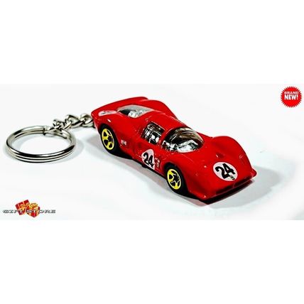 KEYCHAIN RED FERRARI 330 P4 BERLINETTA PININFARINA CUSTOM Ltd GREAT GIFT