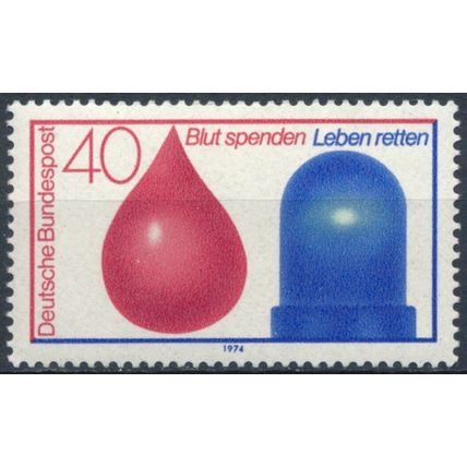 Blood Donor & Accident/Rescue Service - West Germany 1974 - MNH - MiNr 797