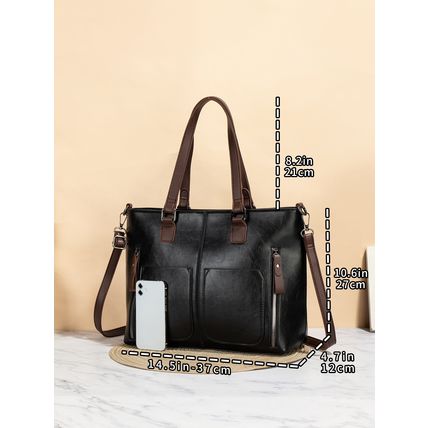 LOVEVOOK Purses Tote Bag for Women, Handbags Large Shoulder Bag Black
