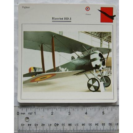Hanriot HD.1 - France - Fighter - Collectors Club Card