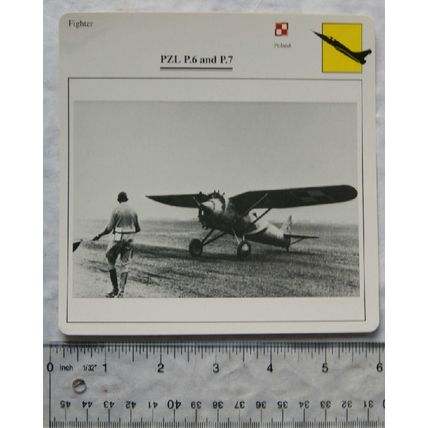 PZL P.6 and P.7 - Poland - Fighter - Collectors Club Card
