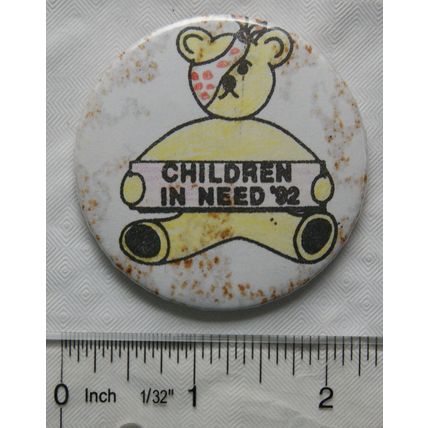 1992 Badge Children In Need Appeal - yellow