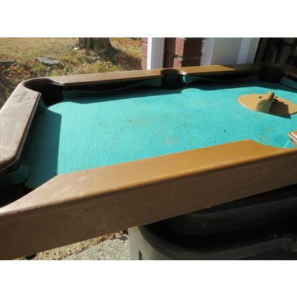 Vintage 1972 Milton Bradley Pivot Pool Tabletop Pieces 11 balls & rack